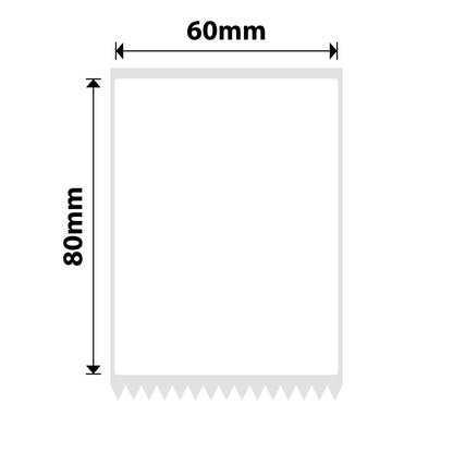 NB547 - Niimbot - K2 / K3 - 60x80mm - 360 White Labels