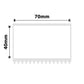 NB548 - NIIMBOT - K3 ONLY - T70X40MM - 690 LABELS PER ROLL - WHITE