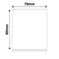 NB549 - NIIMBOT - K3 ONLY - T70X80MM - 360 LABELS PER ROLL - WHITE