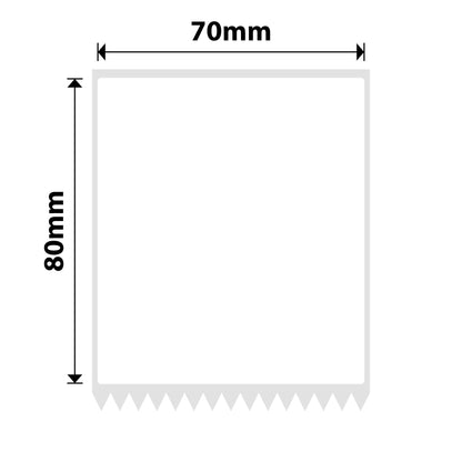 NB549 - NIIMBOT - K3 ONLY - T70X80MM - 360 LABELS PER ROLL - WHITE