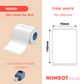NB550 - NIIMBOT - K3 ONLY - T70X100MM - 290 LABELS PER ROLL - WHITE
