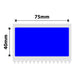 NB553 - NIIMBOT - K3 ONLY - T75X40MM - 690 LABELS PER ROLL - BLUE