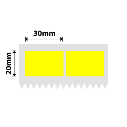 NB558 - NIIMBOT - K3 ONLY - T30X20MM/2L - 2,600 LABELS PER ROLL - YELLOW