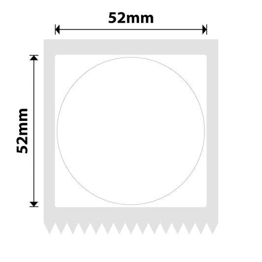 NB564 - NIIMBOT - K3 ONLY - T52X52MM - 580 LABELS PER ROLL - WHITE ROUND