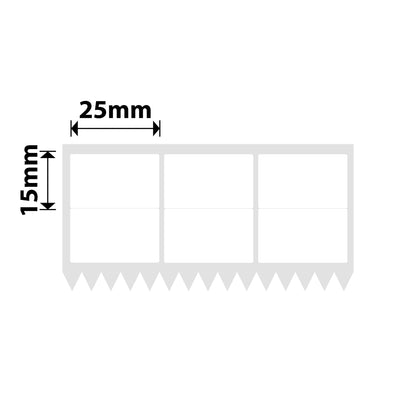 NB570 - NIIMBOT - K3 ONLY - T25X15MM/3L2R - 5,400 LABELS PER ROLL - WHITE