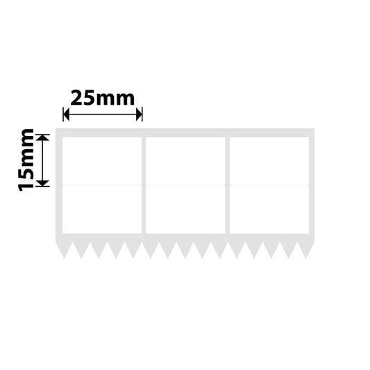 NB570 - NIIMBOT - K3 ONLY - T25X15MM/3L2R - 5,400 LABELS PER ROLL - WHITE