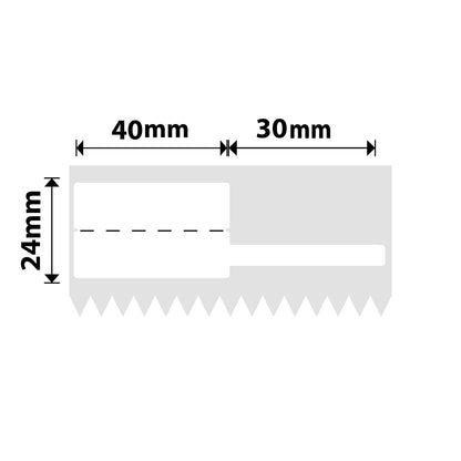 NB573 - NIIMBOT - K3 ONLY - T40X24+30MM - 1,110 LABELS PER ROLL - WHITE CABLE