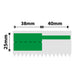 NB580 - NIIMBOT - K3 ONLY - T38X25+40MM - 1,000 LABELS PER ROLL - GREEN CABLE