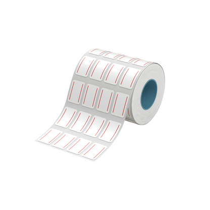 NB583 - NIIMBOT - K3 ONLY - T14X22MM/4L - 4,800 LABELS PER ROLL - RED DOUBLE LINE