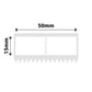 NB586 - NIIMBOT - K2 / K3 - T50X15MM - 1,660 LABELS PER ROLL - WHITE JEWELLERY
