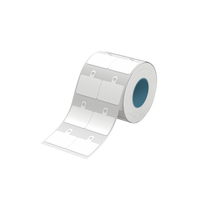 NB587 - NIIMBOT - K2 / K3 - T50X19+7MM - 1,030 LABELS PER ROLL - WHITE JEWELLERY WITH HOLE