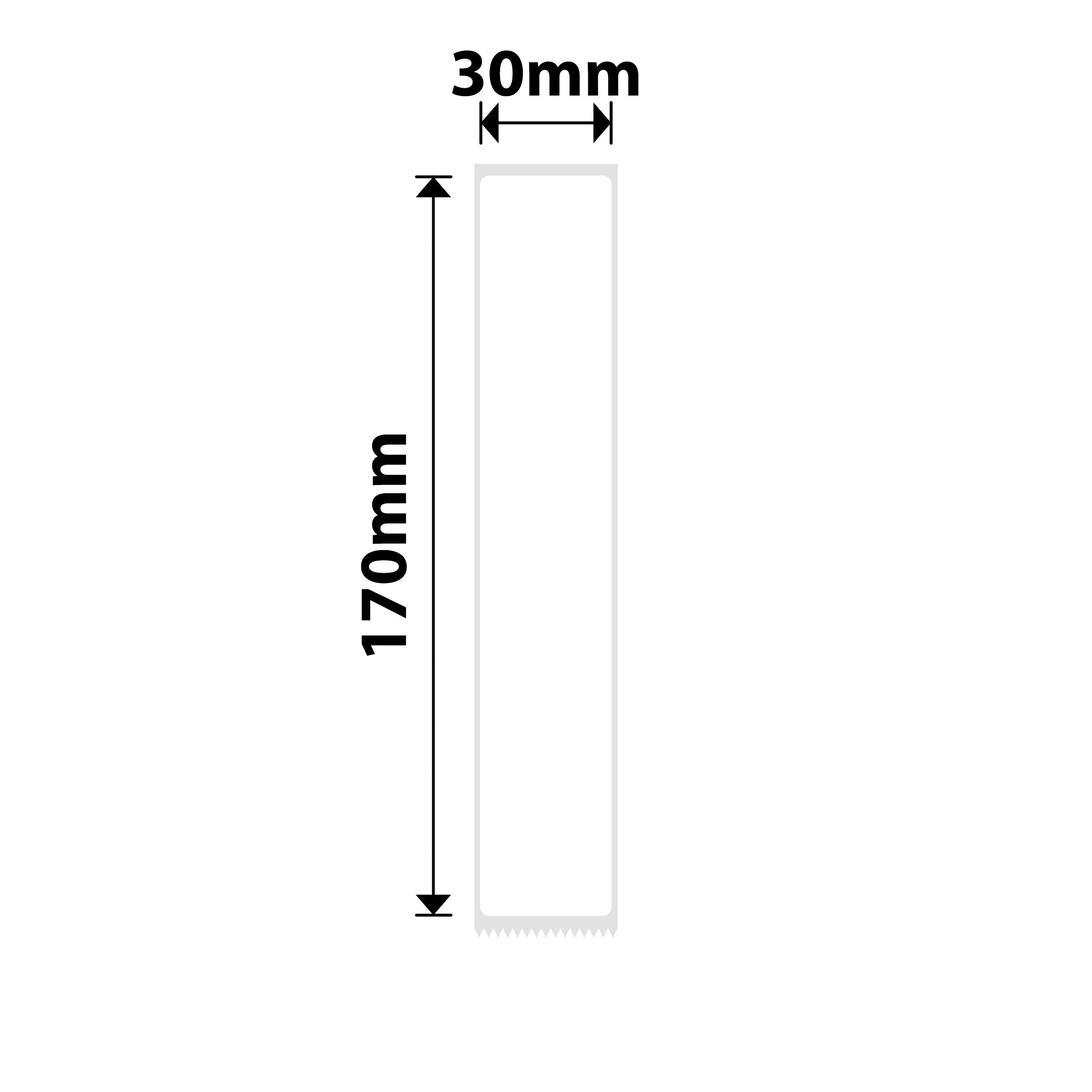 NB592 - NIIMBOT - M2 / M3 - EW30X170MM - 40 THERMAL TRANSFER LABELS - WHITE - FOLDER LABEL - PET