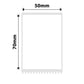 NB593 - NIIMBOT - M2 / M3 - EW50X70MM - 100 THERMAL TRANSFER LABELS - WHITE - RECTANGLE PET