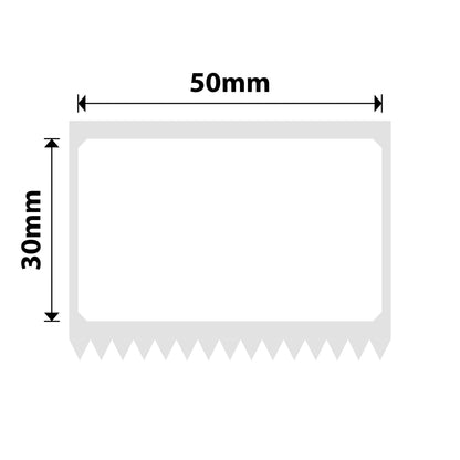 NB595 - NIIMBOT - M2 / M3 - EW50X30MM - 225 THERMAL TRANSFER LABELS - WHITE - RECTANGLE - PET