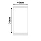 NB614 - NIIMBOT - B1 / B21 / B3S - T40X70MM - 110 LABELS PER ROLL - WHITE