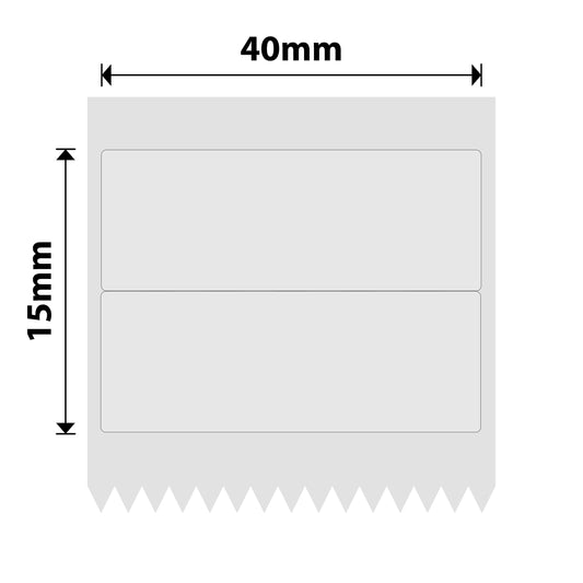 NB615 - NIIMBOT - B1 / B21 / B3S - TT40X15MM/2R - 460 LABELS PER ROLL - TRANSPARENT