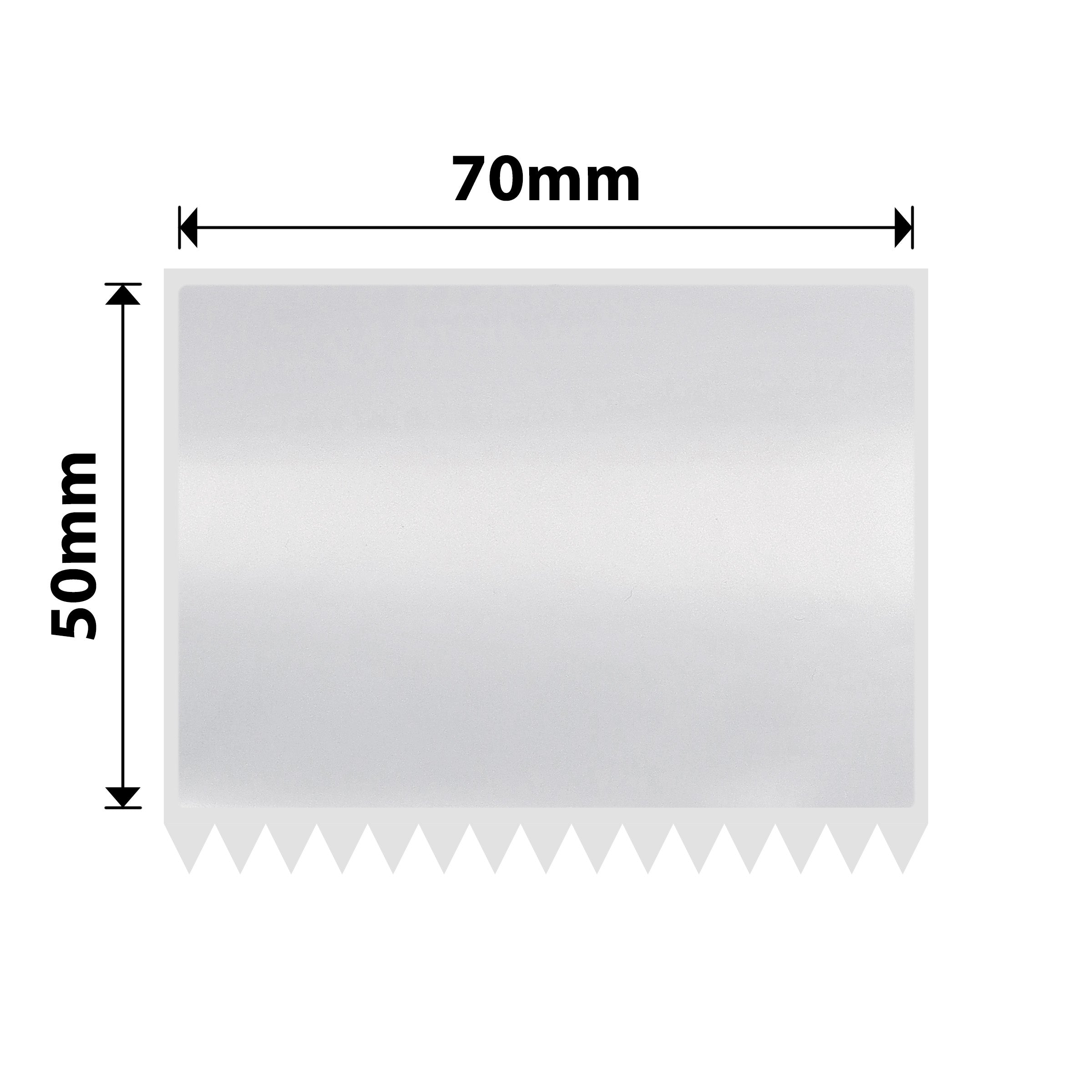 NB620 - NIIMBOT - M3 ONLY - ES70X50MM - 150 THERMAL TRANSFER LABELS - SILVER - RECTANGLE