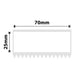 NB621 - NIIMBOT - M3 ONLY - EW70X25MM - 285 THERMAL TRANSFER LABELS - WHITE - RECTANGLE