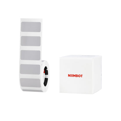 NB628 - NIIMBOT - M2_H / M3 - 30X14 - 375 LABELS - MATTE SILVER ANTI-COUNTERFEITING