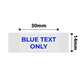 NB638 - NIIMBOT - D11 / D101 / D110 / H1S - T14X30 - 195 LABELS PER ROLL -  TRANSPARENT - BLUE TEXT ONLY - RECTANGLE