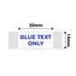 NB641 - NIIMBOT - D11 / D101 / D110 / H1S - T14X30 - 195 LABELS PER ROLL - WHITE - BLUE TEXT ONLY - RECTANGLE