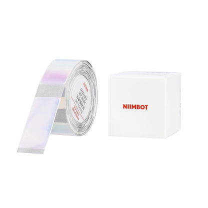 NB643 - NIIMBOT - D11 / D101 / D110 / H1S - 14X30MM - 195 TRANSPARENT COLOURFUL BLUE LABELS