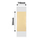 NB645 - NIIMBOT - D11 / D101 / D110 / H1S - TT14X30 - 195 LABELS PER ROLL - GOLD TRANSPARENT - RECTANGLE