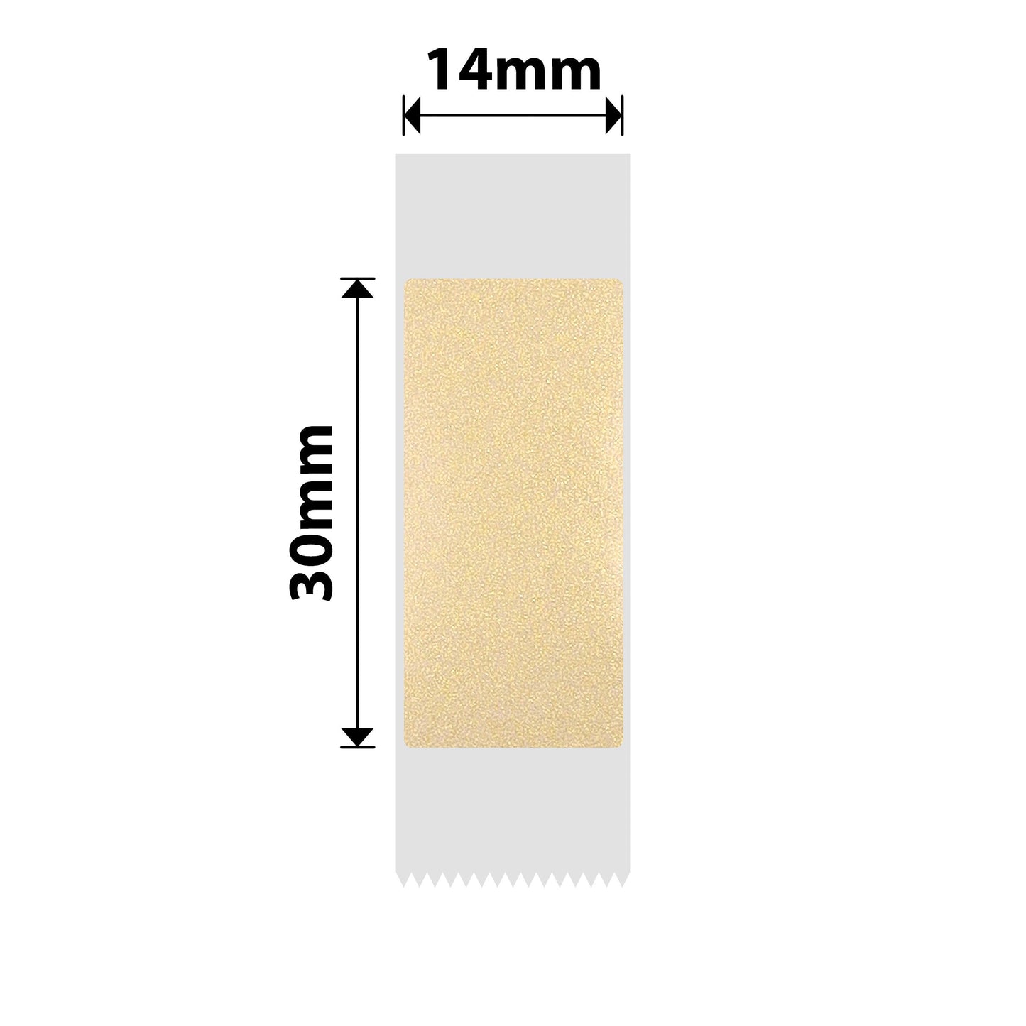 NB645 - NIIMBOT - D11 / D101 / D110 / H1S - TT14X30 - 195 LABELS PER ROLL - GOLD TRANSPARENT - RECTANGLE