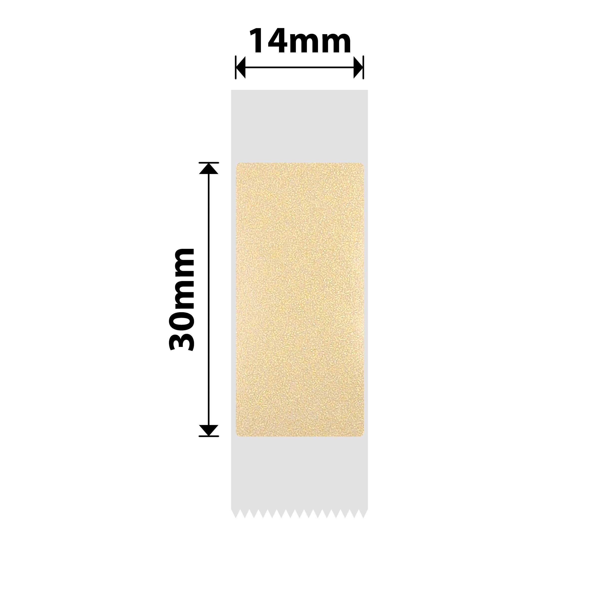 NB645 - NIIMBOT - D11 / D101 / D110 / H1S - TT14X30MM - 195 LABELS - GOLD TRANSPARENT - RECTANGLE