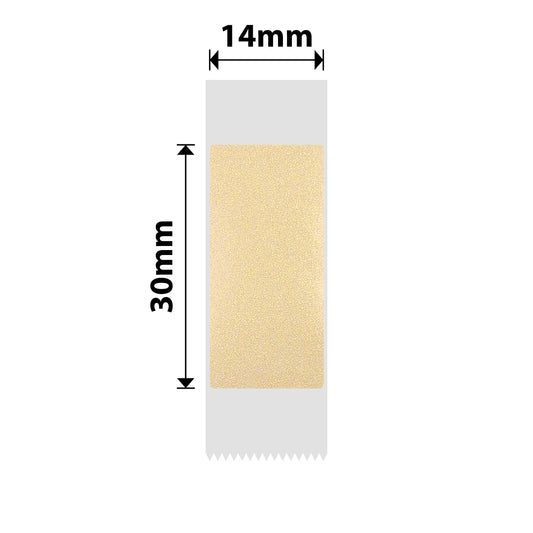 NB645 - NIIMBOT - D11 / D101 / D110 / H1S - TT14X30 - 195 LABELS PER ROLL - GOLD TRANSPARENT - RECTANGLE