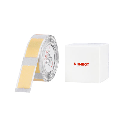 NB646 - Niimbot - D11 / D101 / D110 / H1S - 6x22mm/2L - 500 Gold Transparent Vertical Pen - Stationary Labels