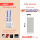 NB647 - NIIMBOT - B1 / B21 / B3S / B4 - T20X90/2L - 140 LABELS PER ROLL - SILVER GRAY - BLUE TEXT ONLY - RECTANGLE