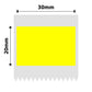 NB650 - NIIMBOT - B1 / B21 / B3S / B4 - T30X20 - 315 LABELS PER ROLL - YELLOW - RED TEXT ONLY - RECTANGLE