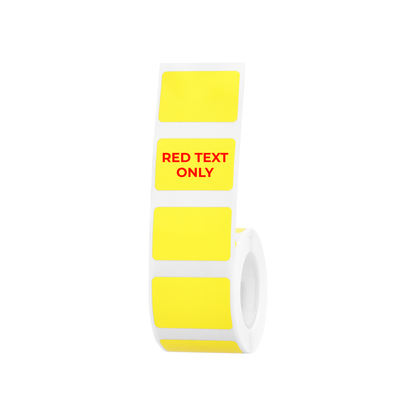 NB650 - NIIMBOT - B1 / B21 / B3S / B4 - T30X20 - 315 LABELS PER ROLL - YELLOW - RED TEXT ONLY - RECTANGLE