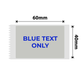 NB651 - NIIMBOT - B1 / B21 / B3S / B4 - T40X60 - 105 LABELS PER ROLL - SILVER GRAY - BLUE TEXT ONLY - RECTANGLE
