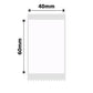 NB652 - NIIMBOT - B1 / B21 / B3S / B4 - T40X60 - 125 LABELS PER ROLL - WHITE - RED TEXT ONLY - RECTANGLE