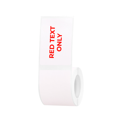 NB652 - NIIMBOT - B1 / B21 / B3S / B4 - T40X60 - 125 LABELS PER ROLL - WHITE - RED TEXT ONLY - RECTANGLE