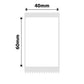 NB653 - NIIMBOT - B1 / B21 / B3S / B4 - T40X60 - 125 LABELS PER ROLL - WHITE - BLUE TEXT ONLY - RECTANGLE