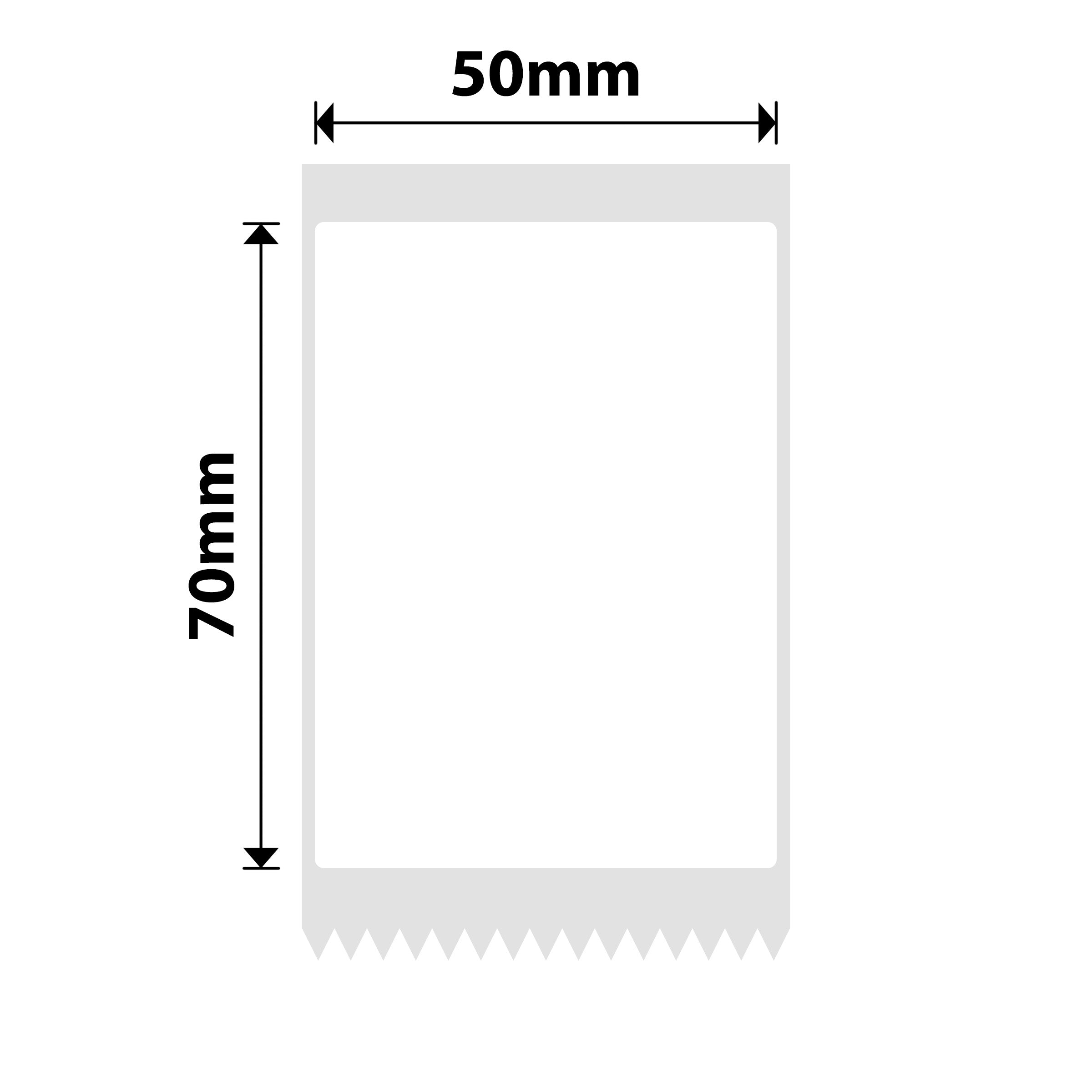 NB660 - NIIMBOT - B1 / B21 / B3S / B4 - 50X70MM - 105 WHITE BLUE TEXT LABELS
