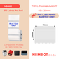 NB662 - NIIMBOT - B1 / B21 / B3S / B4 - TT40X20 - 315 LABELS PER ROLL - TRANSPARENT - BLUE TEXT ONLY - RECTANGLE