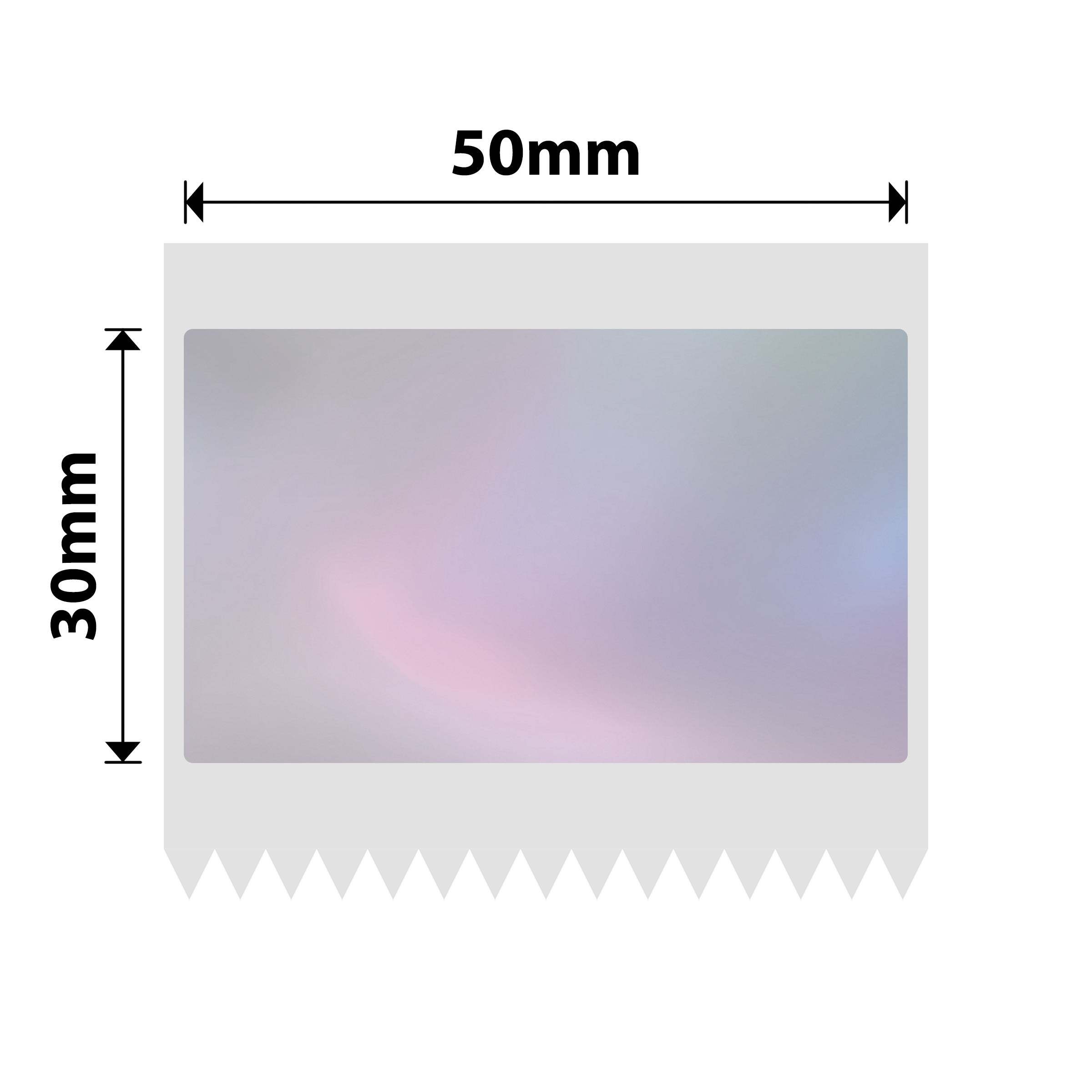 NB663 - Niimbot - B1 / B21 / B31 / B3S / B4 - 50x30mm - 230 Colorful Blue Transparent Labels