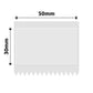 NB664 - NIIMBOT - B1 / B21 / B3S / B4 - TT50X30 - 230 LABELS PER ROLL - TRANSPARENT - CYAN TEXT ONLY - RECTANGLE