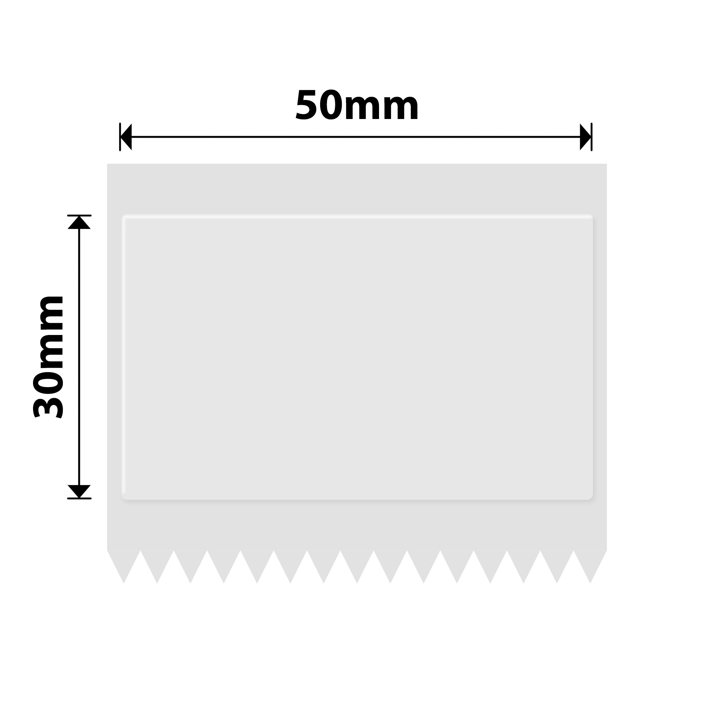 NB664 - NIIMBOT - B1 / B21 / B3S / B4 - 50X30MM - 230 TRANSPARENT CYAN TEXT LABELS