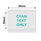 NB664 - NIIMBOT - B1 / B21 / B3S / B4 - TT50X30 - 230 LABELS PER ROLL - TRANSPARENT - CYAN TEXT ONLY - RECTANGLE