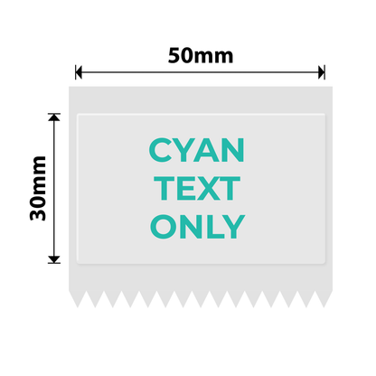 NB664 - NIIMBOT - B1 / B21 / B3S / B4 - 50X30MM - 230 TRANSPARENT CYAN TEXT LABELS