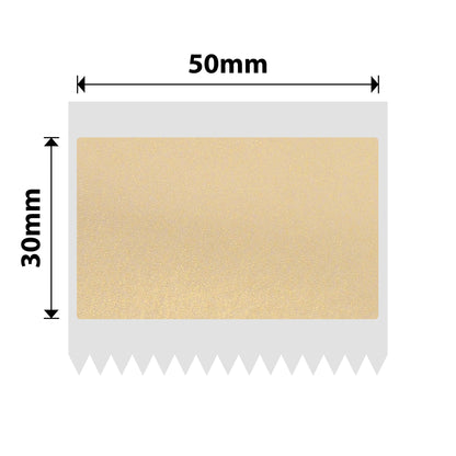 NB665 - NIIMBOT - B1 / B21 / B3S / B4 - 50X30MM - 230 GOLD TRANSPARENT LABELS