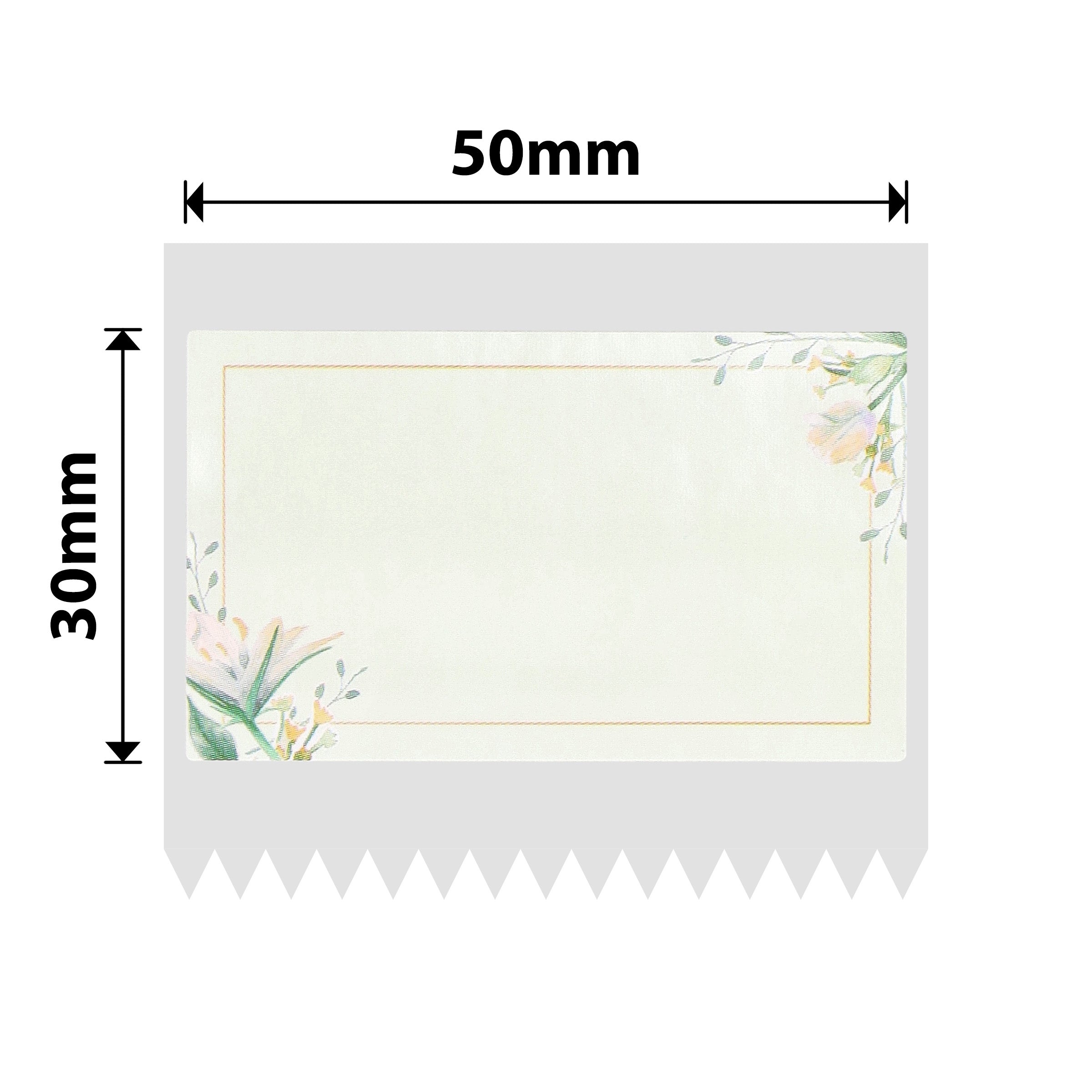 NB669 - NIIMBOT - B1 / B21 / B3S / B4 - T50X30 - 230 LABELS - WHITE FLOWER