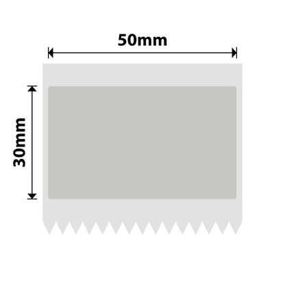 NB675 - Niimbot - B1 / B21 / B31 / B3S / B4 - 50x30mm - 230 Silver Transparent Labels