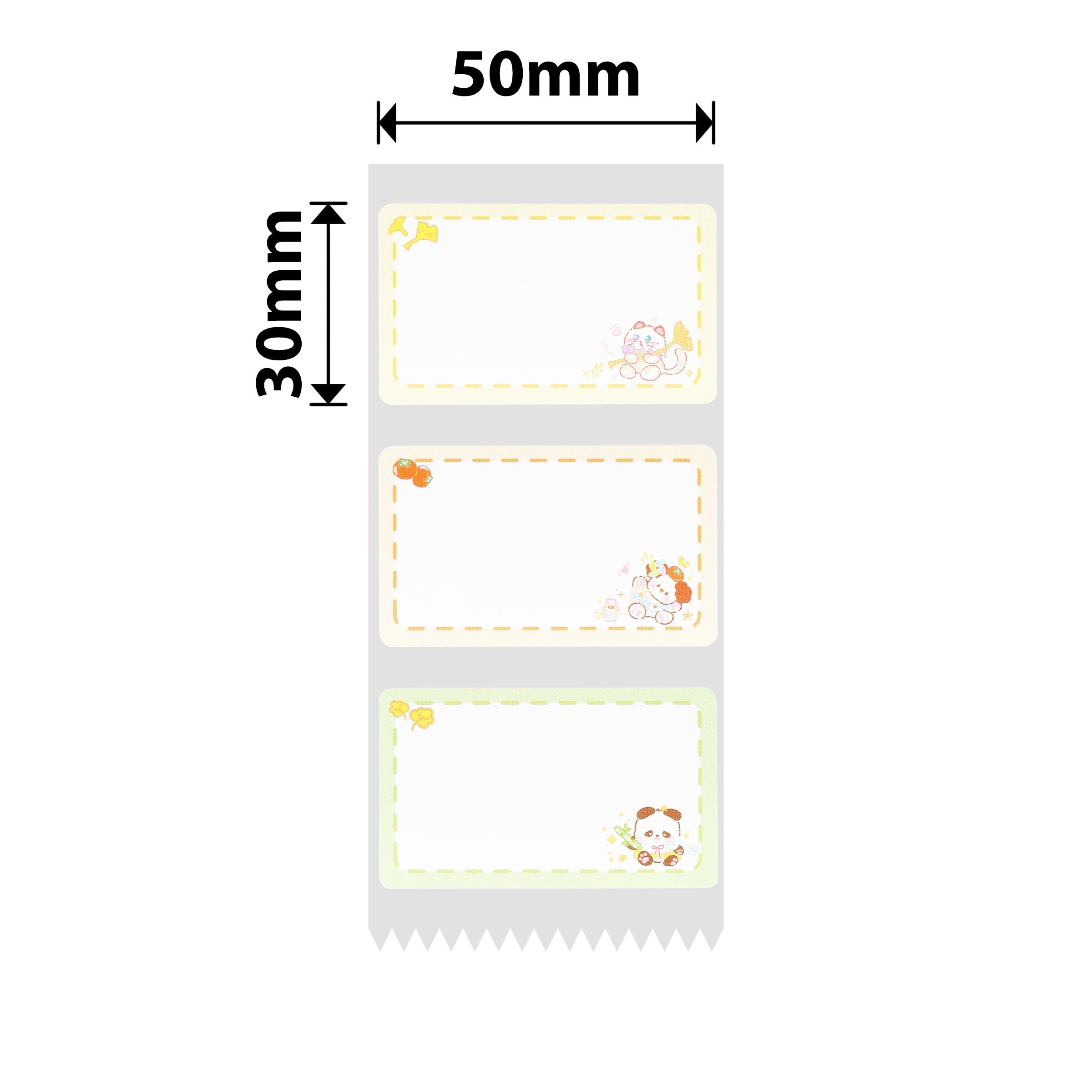 NB678 - Niimbot - B1 / B21 / B31 / B3S / B4 - 50x30mm - 230 Animal Autumn Outing Labels
