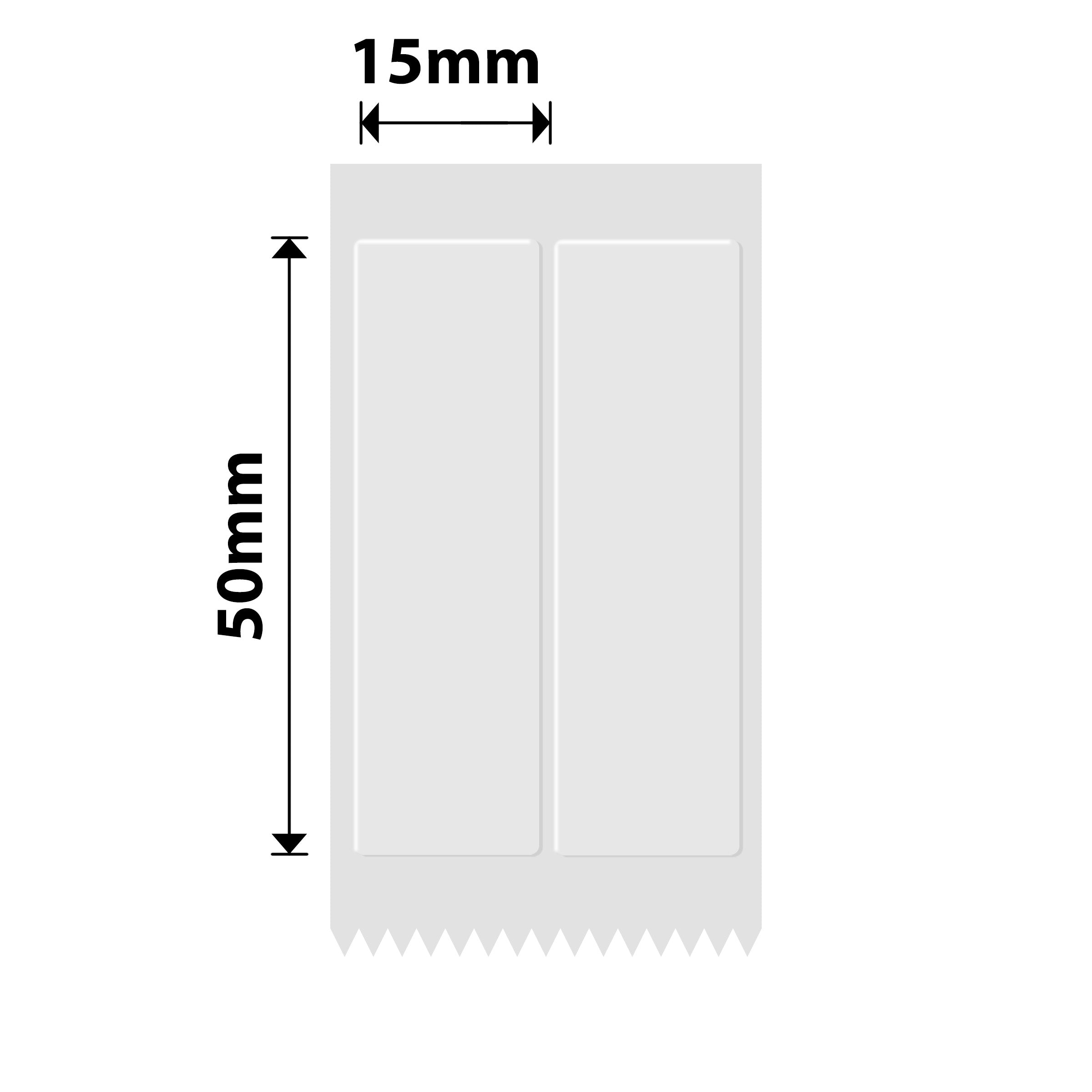 NB687 - Niimbot - B1 / B21 / B31 / B3S / B4 - 15x50/2L - 210 Transparent Anti-Counterfeiting Labels